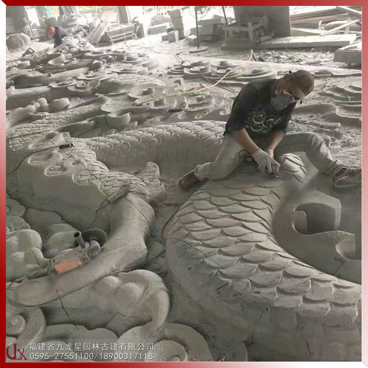 石雕浮雕龍圖片